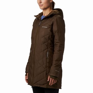 Columbia Heavenly™ Lång Hooded Jacka Dam Olivgröna/Gröna (BWUEF2987)